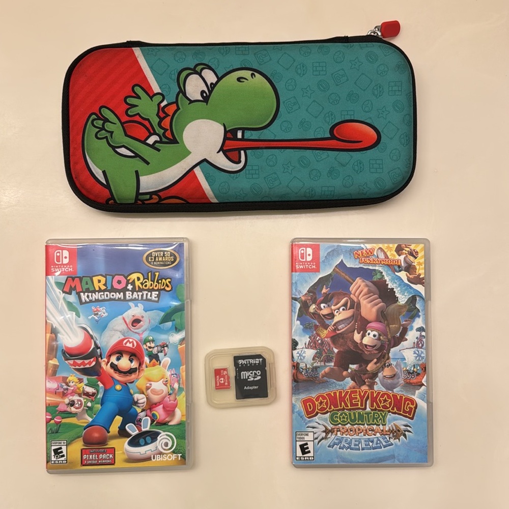 - Nintendo Switch Lite Mario Donkey Kong Sandisk Bundle - Picture 10 of 10